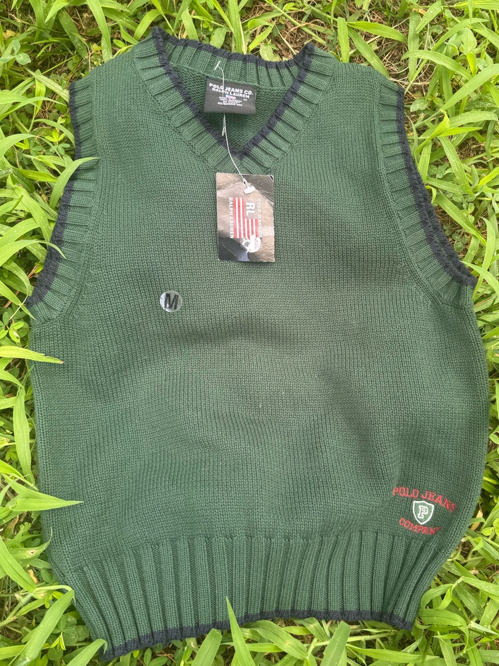 Polo Ralph Lauren women’s pull over vest.size green